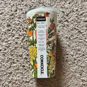 Corkcicle 16oz Summer WILDFLOWER TUMBLER, Brand New